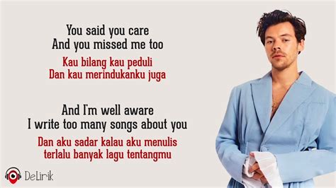 lirik lagu falling harry styles